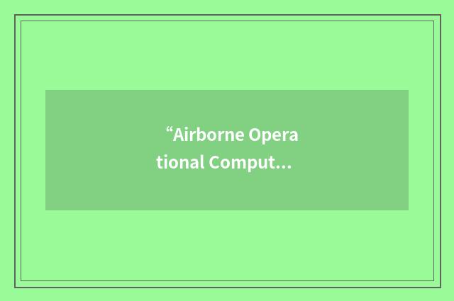 “Airborne Operational Computer Program”缩略