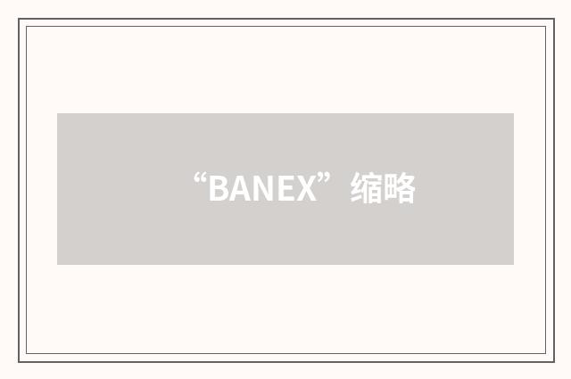 “BANEX”缩略