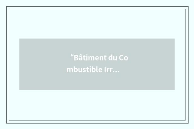 “Bâtiment du Combustible Irradié”缩略