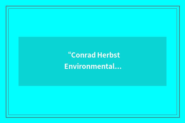 “Conrad Herbst Environmental Management Consultants”缩略