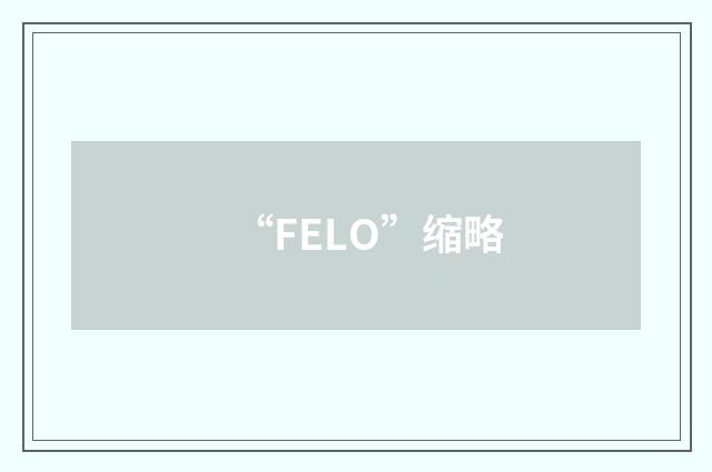 “FELO”缩略