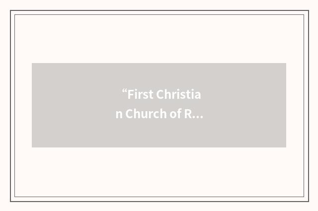 “First Christian Church of Roswell”缩略