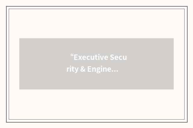 “Executive Security & Engineering Technologies”缩略