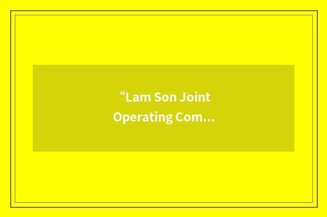 “Lam Son Joint Operating Company”缩略