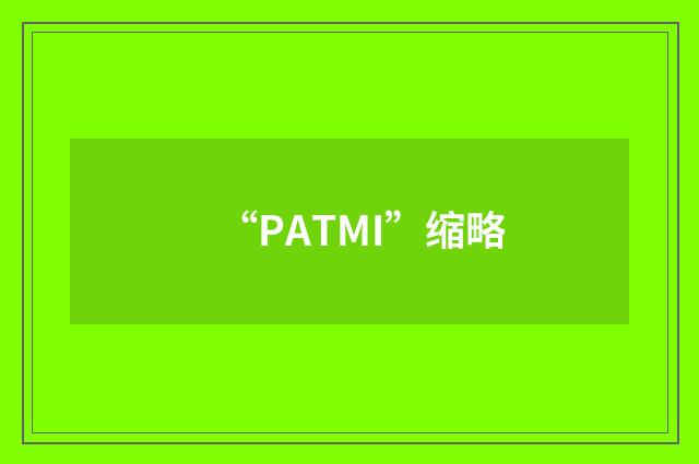 “PATMI”缩略