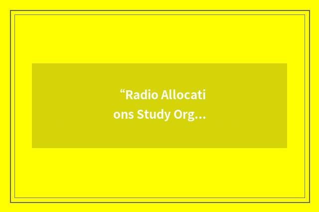 “Radio Allocations Study Organization”缩略