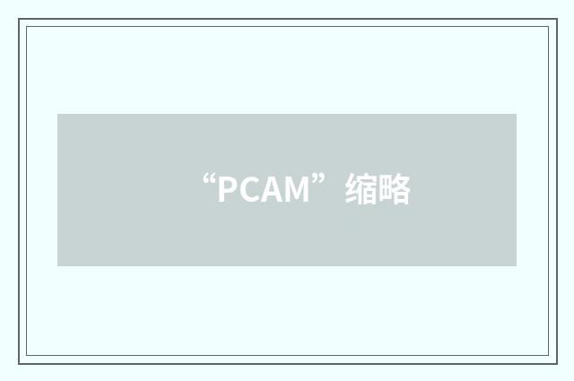 “PCAM”缩略