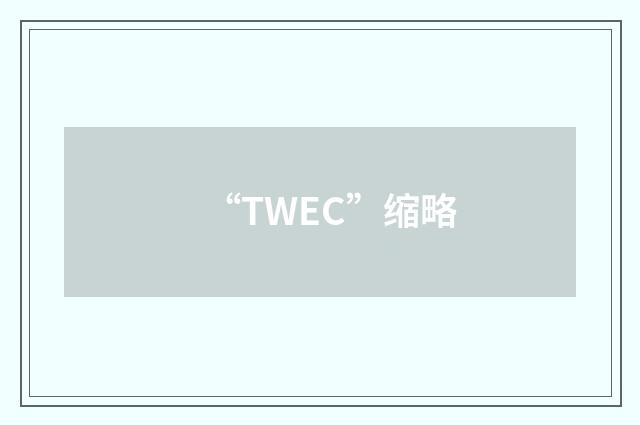 “TWEC”缩略
