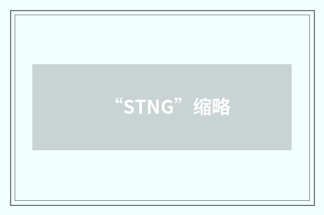 “STNG”缩略