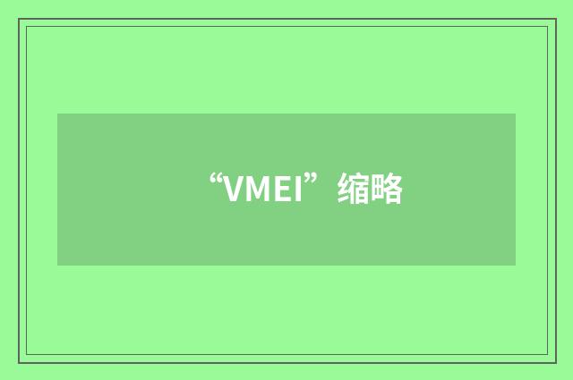 “VMEI”缩略