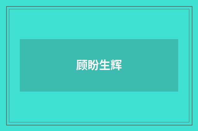 顾盼生辉
