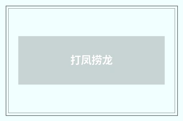 打凤捞龙