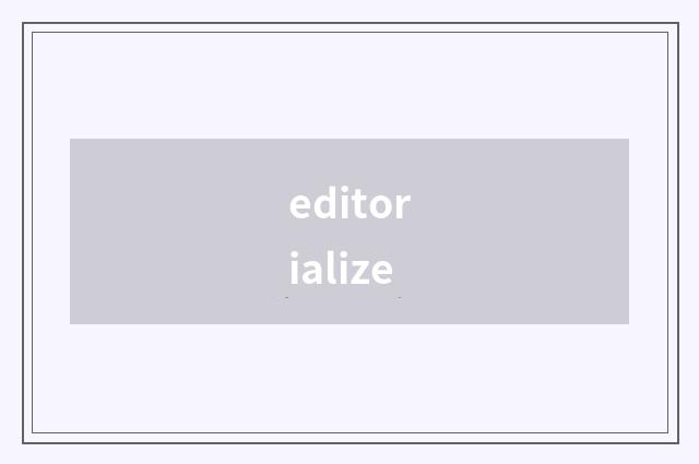 editorialize