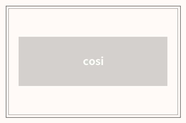 cosi