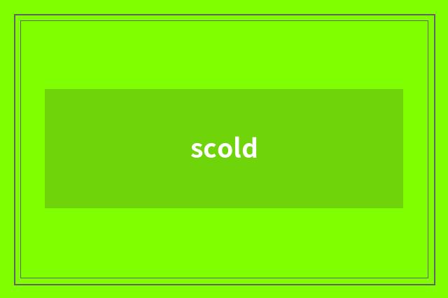 scold