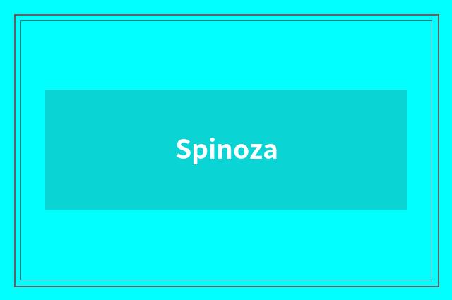 Spinoza