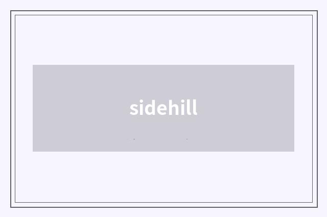 sidehill