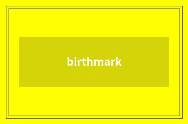 birthmark