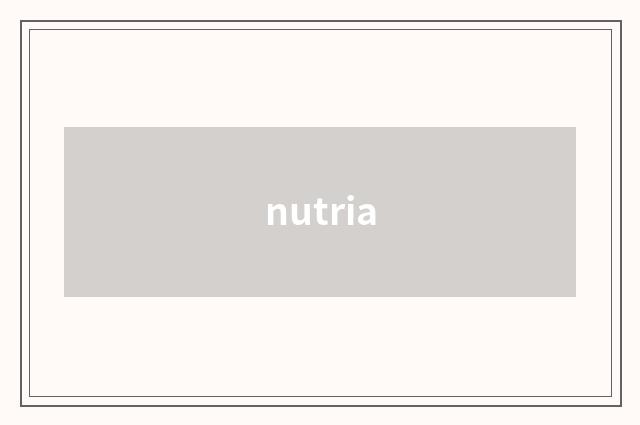 nutria