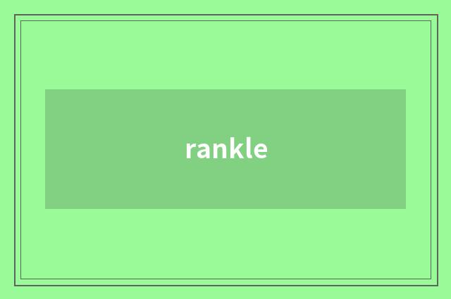 rankle