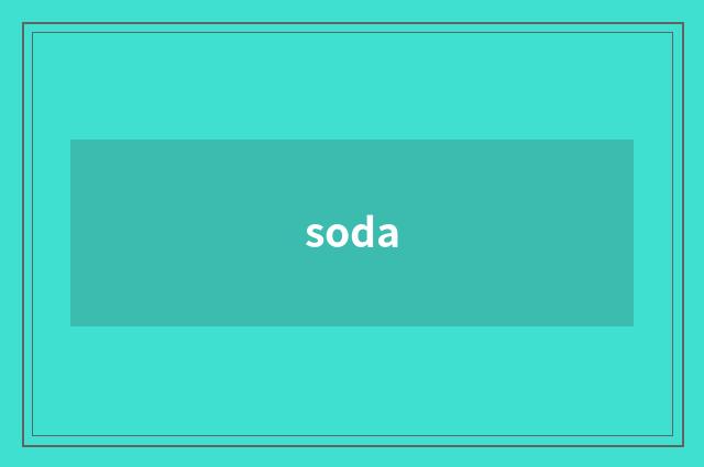 soda