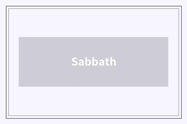 Sabbath