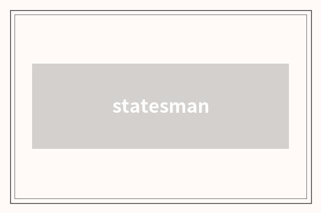 statesman