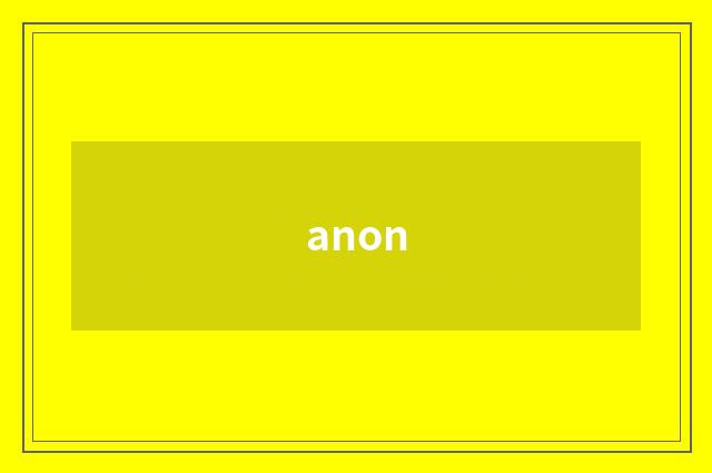 anon
