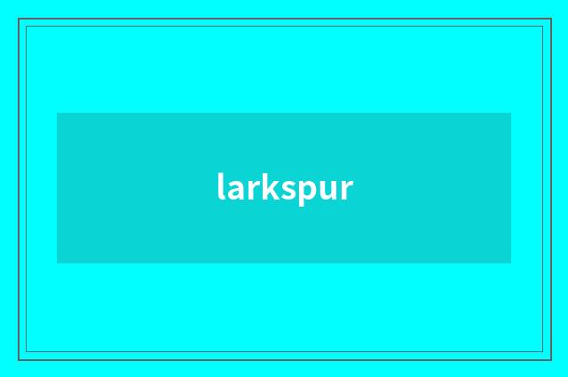 larkspur