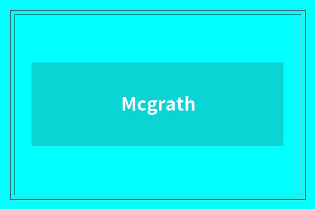 Mcgrath