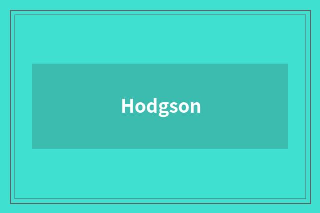 Hodgson