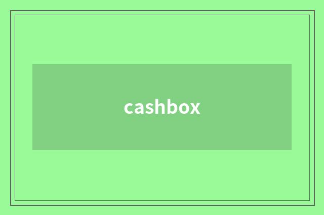 cashbox