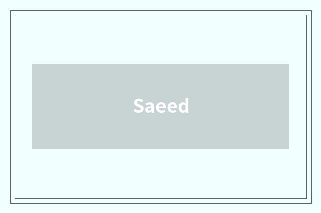 Saeed