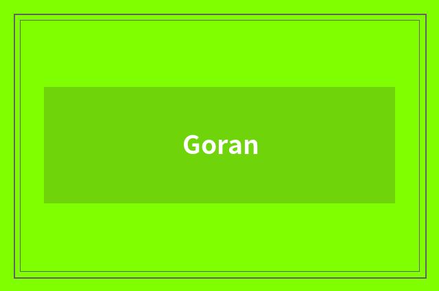 Goran