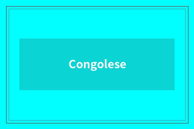 Congolese
