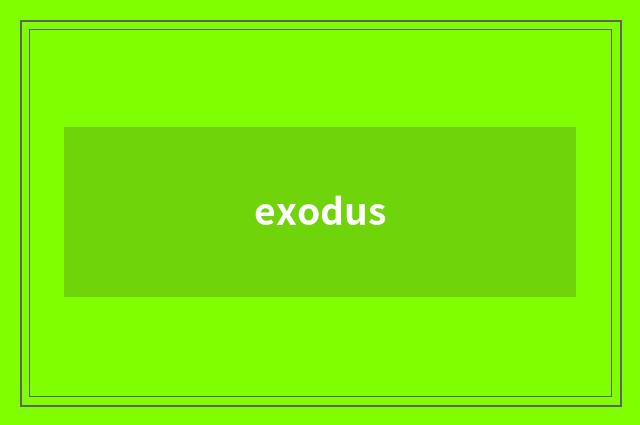 exodus
