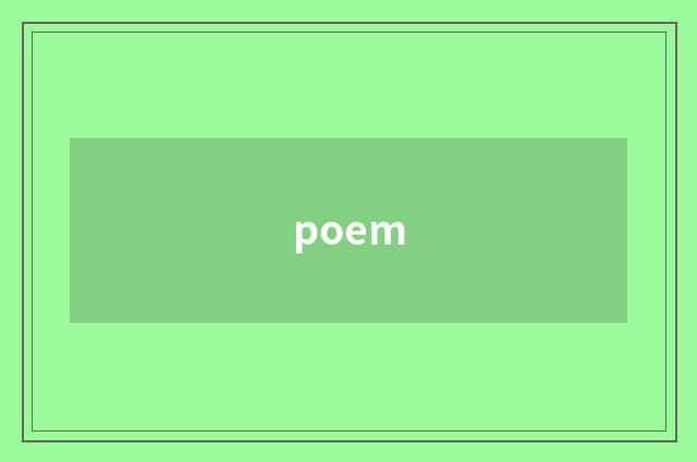 poem