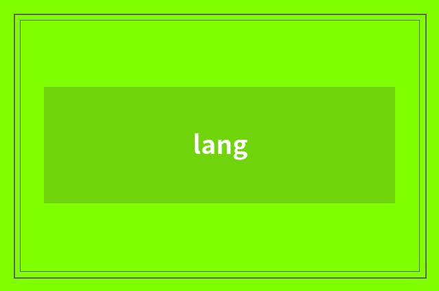 lang