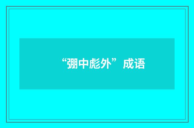 “弸中彪外”成语