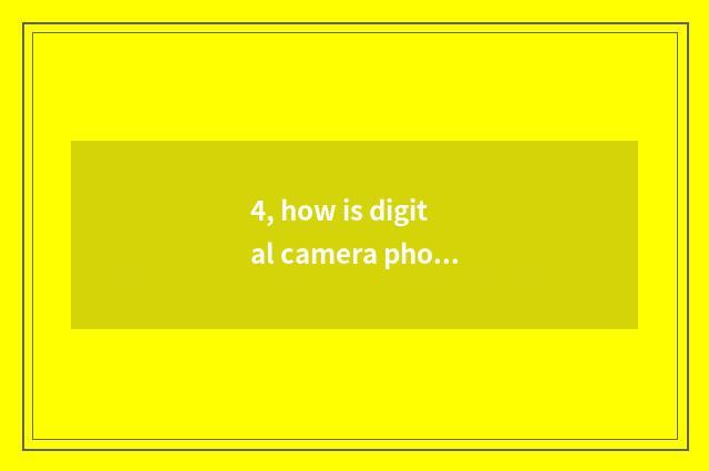 4, how is digital camera photo changed to the smartphone?
