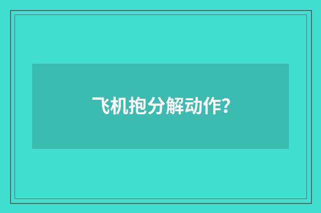 飞机抱分解动作?