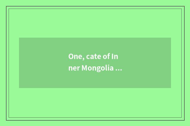 One, cate of Inner Mongolia the four seasons?