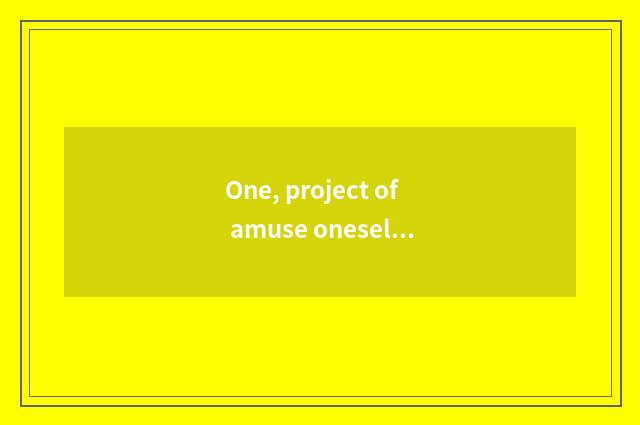 One, project of amuse oneself of garden of nature amorous feelings?