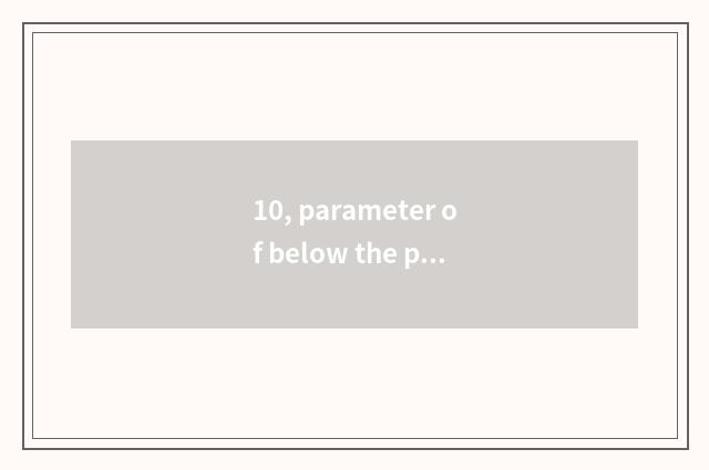 10, parameter of below the pine 24105 camera lens?