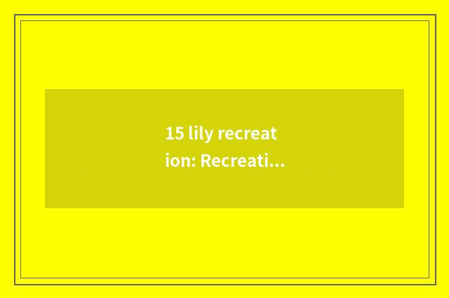 15 lily recreation: Recreation of athletics of sports match, electron, true pers