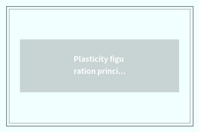 Plasticity figuration principle?