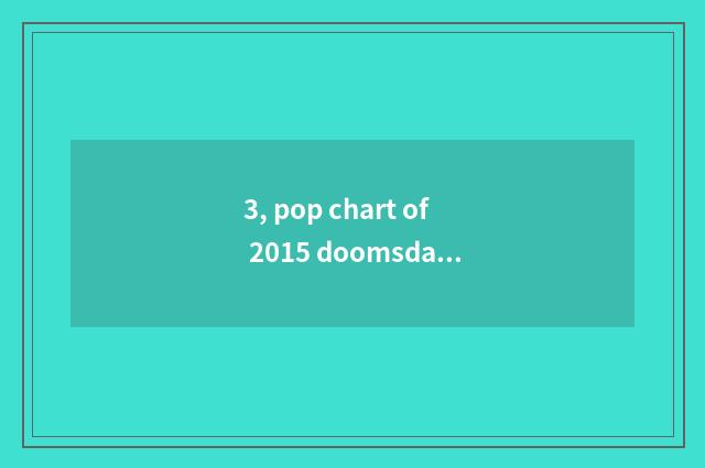 3, pop chart of 2015 doomsday novel?