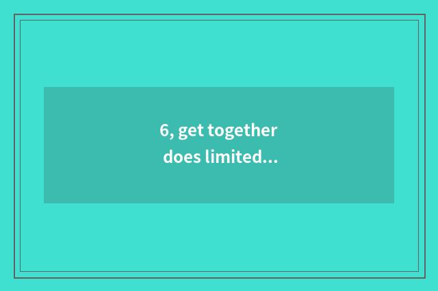 6, get together does limited company of small culture medium rely on chart?