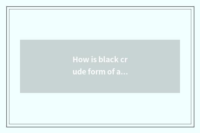 How is black crude form of a written or printed character hit?