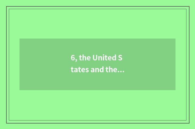 6, the United States and the cate that concern in the winter?